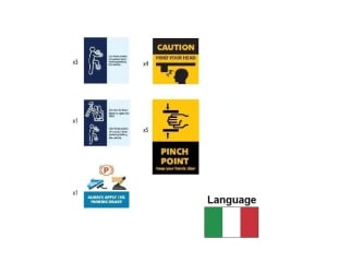 Vehicle Safety Label Kit ICE SWB Ducato (IT)